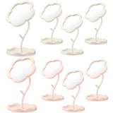 GlikCeil 8 Pcs Flower Shaped Mirror Spa Party Makeup Mirror Sleepover Party Favor for Spa Sleepover Slumber Birthday(Pink, White