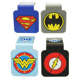 AtaBoy Justice League Bookmark, Logo Magnetic Bookmarks (4 Set) DC Comics Gifts & Merchandise