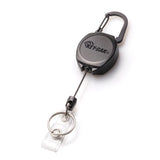 KEYBAK 0KB10A24 Sidekick ID Badge and Key Reel, 24 Kevlar Cord, Tough Polycarbonate Case, Zinc Alloy Metal Carabiner (0KB10A