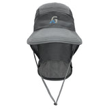 Gokyo Kaza Sun Cap With Neck Cover Smart Dry Fit Ultralight Hat For Trekking Outdoors With Neck CoverGrey