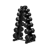 RITFIT 300/350/450/650/180/200/210 LB Rubber Hex Dumbbells Set with Optional Dumbbell Rack, Multi Weight Set to Choose, Ideal fo