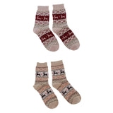 Heavenglow Wool Blend Cozy Crew Socks Causal Winter Christmas Ankle Socks Khaki Beige|1 Pair Khaki Socks|Socks