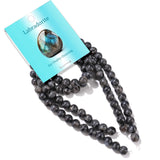 Risyfjew 100PCS 8mm Natural Labradorite Beads Gemstone Round Loose Beads for Jewelry Making Chakra Crystal Stone Beads for Brace