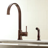 Kingston Brass Ls8715Dlsp Concord Kitchen Faucet, 8 In Spout Reach, Oil Rubbed Bronze