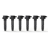 Ignition Coil Pack Set of 6 - Compatible with Ford, Mercury, Mazda & Lincoln Vehicles - 3.5L, 3.7L V6 Edge, F150, Explorer, Must