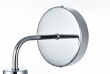 Living District Hanson 1-Light Metal Bath Sconce In Polished Nickel And Clear