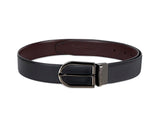 Louis Stitch MenS Reversible Italian Leather Belt With For Men 1.25 Inch (35Mm) Waist Strap Black Brown Belt With Nickle Buckle