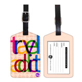 Nutcase Designer Luggage Travel Baggage Tags Set Of 2 With Name Card Inside Travel Addict