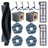 13Pc X10 Pro Omni Accessories, Replacement Parts Compatible with Eufy X10 Pro Omni Robot Vacuum Cleaner, 1 Set Main Brush, 2 HEP