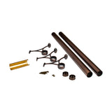 OUTWATER 8' Bar Foot Rail Kit - Complete Undercounter Mount Hardware and Tubing, Antique Copper Finish