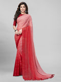 Pratham Blue Womens Silk Saree With Blouse Piece (Pb-231_Pink And Red)