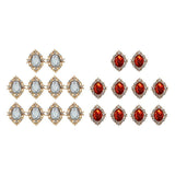 Merishopp 20Pcs Rhinestone Flat Back Beads Button Embellishments Scrapbook Making