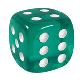 Role 4 Initiative D6 18Mm Translucent Teal W/White (12)