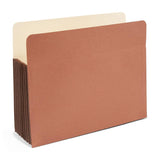 Staples 378737 Expand File Pocket w/Tyvek Reinf 7-Inch Exp Straight Tab LTR Br 5/PK