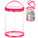 Clear Lotion Bag for Toiletry Cylinder Makeup Bag Heavy Duty Sunscreen Travel Organizer Pouch Waterproof Cosmetic Bag with Handl