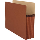 Business Source 65792 File Pocket, 51/4Inch Exp., Letter, 10/BX, Redrope