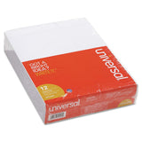 Universal UNV41000 50Sheet 8.5 in. x 11 in. Glue Top Pads Narrow Rule, White (1 Dozen)