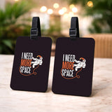 Wooden Luggage Tags Set Of 2 Compass Rose Adventure Design, 2.75 X 3.75 In (7 X 9.5 Cm), Reusable Buckle Strap, Travel Bag Tag