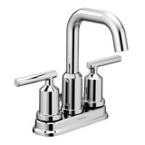 Moen Gibson Chrome TwoHandle Centerset High Arc Modern Bathroom Faucet with Drain Assembly, 6150