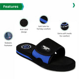 Ortho Joy Fancy Doctor Slipper For Women || Comfortable Ortho Slipper For Women,Black-Blue,8,B0BJ2KCQXT