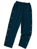 Toplot Women Casual Slanted Pocket Elastic Waist Tapered Pants (Button-Pant-5192-Turquoise-36),Turquoise,36,B0D8748GGM