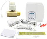 FloodStop Water Heater Leak Detector Kit with Automatic Water ShutOff and Visual/Audible Alarms, 3/4 NPT MIP x FIP