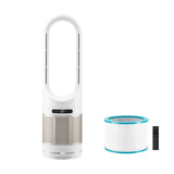 VEVOR Tower Fan Bladeless, 16.4ft/s Velocity Floor Fan that Blows Cold Air, 80 Oscillating 8-Speed Fans, 8H Timer, Standing Fans