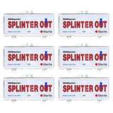 Splinter Out Splinter Remover 20 Count (Pack of 6) | Fast, Painless Splinter Removal | Essential First Aid for Home, Work, Trave