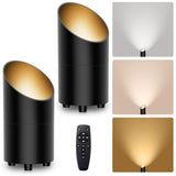 Onforu 7W Floor Can Light Uplighting Indoor, Up Lights Indoor Remote Control, 2700-6500K Warm White Uplights Floor Spot Lights f