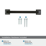 Amerock | Cabinet Pull | Black Bronze | 5-1/16 Inch (128 Mm) Center To Center | Mulholland | 1 Pack | Drawer Pull | Drawer Handl
