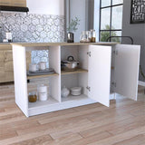 Juniper Kitchen Island -Kitchen -Light Oak / White