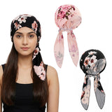 Sannidhi 2 Pack Head Scarf Chemo Caps For Women Headwear Pretied Headwraps Bandana Turban Beanie Hat With Soft Elastic Fit For H