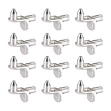 uxcell Shelf Support Peg,5mm L-Shaped Support, Furniture Cabinet Shelf,Bracket Pegs with Pin,for Kitchen Furniture Book Shelves