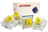 Gateron 70Pcs Pre lubed G pro V3.0 MX Mechanical Gaming Keyboard Split Tactile 50gf Switches,POM Stem Linear RGB SMD Switches 3
