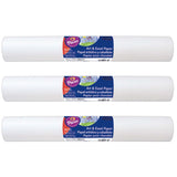 Prang Art & Easel Roll, White, 18 x 75, 3 Rolls