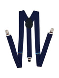 Aadikart MenS Adjustable Size Elastic Y Shape Costume Suspenders (Blue)