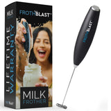 FrothBlast Milk Frother Handheld for Coffee (Foam Maker) Electric Whisk Drink Mixer for Lattes, Cappuccino, Frappe, Matcha, Hot