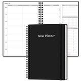 Weekly Meal Planner Notebook A5 Weekly & Daily Meal Prep Journal with Shopping and Grocery Lists for Menu Planning, 93 Sheets/