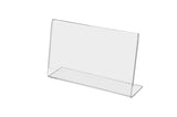 Marketing Holders Clear Acrylic Sign Holder 5 x 3 Display Name Plate Directionals Countertops or Reception Areas Stand Side Lo