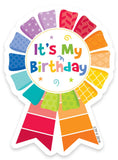 CTP Painted Palette Happy Birthday Badge, Set of 36, 3 x 3 .5 Each (Creative Teaching Press 1066)