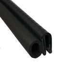 Trim Seal with Side Bulb | PVC Plastic Trim with EPDM Rubber Bulb Seal - Fits 1/16Edge, 3/8Bulb Seal Diameter (13 Feet)
