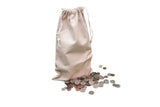 UBICON 8 x 14 Inches Medium Size Flat Bottom Heavy Duty Coin Bags with Draw Strings Pack of 5 (MEFBDS5)