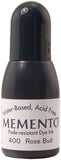 Tsukineko 1/2 Fluid Ounce Memento FadeResistant WaterBased Dye Inker, Rose Bud