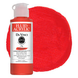 DA VINCI PAINTS Professional Artist Fluid Acrylic Paint, Cadmium Red Light, 4oz