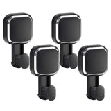 LEVERLOC 4 Pack Suction Cup Hooks for Inside Shower, Powerful Vacuum Suction Shower Holder for Towel, Loofah, Clothes, Damage Fr