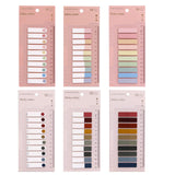 Potanro Sticky Tabs 6 Sheets Book Tabs Writable Sticky Notes Tabs With Ruler For Office Supplies Page Marking Classify File And