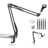 NEEWER BASICS Desktop Microphone Arm Stand, Suspension Scissor Boom Mic Desk Mount Compatible with Blue Yeti Snowball HyperX Qua