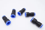 IVLPHA Push to Connect Fitting 1/2 Tube OD x 3/8 Tube OD Reducer, Pneumatic Air Water Straight Union Two Way Connector/Coupler (