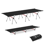 Naturehike ArmyWild Folding Camping Cot, Height Adjustable Ultralight Backpacking Cot, Portable Camping Bed for Camping Hiking T