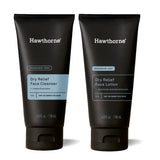 Hawthorne Men's Dry Relief Skincare Set. Ultra Moisturizing Face Cleanser and Lotion For Dry, Sensitive Skin. Calming, Natural I